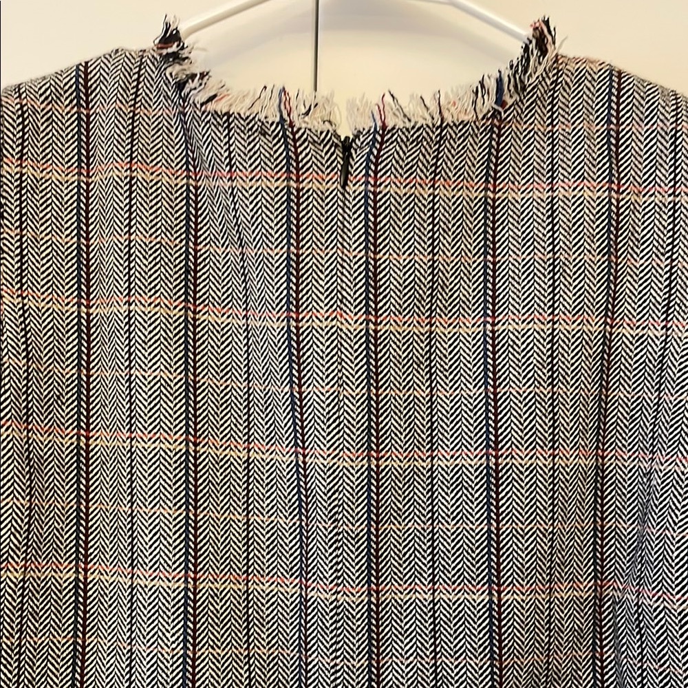 THML herringbone tweed fringe top. Size S. - Picture 11 of 16